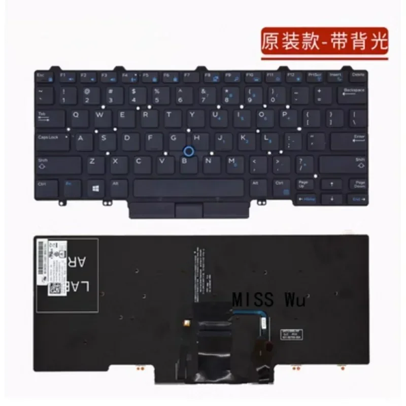 Новая оригинальная клавиатура для ноутбука совместимая с Dell Latitude 3340 3350 5480 5490 e3340