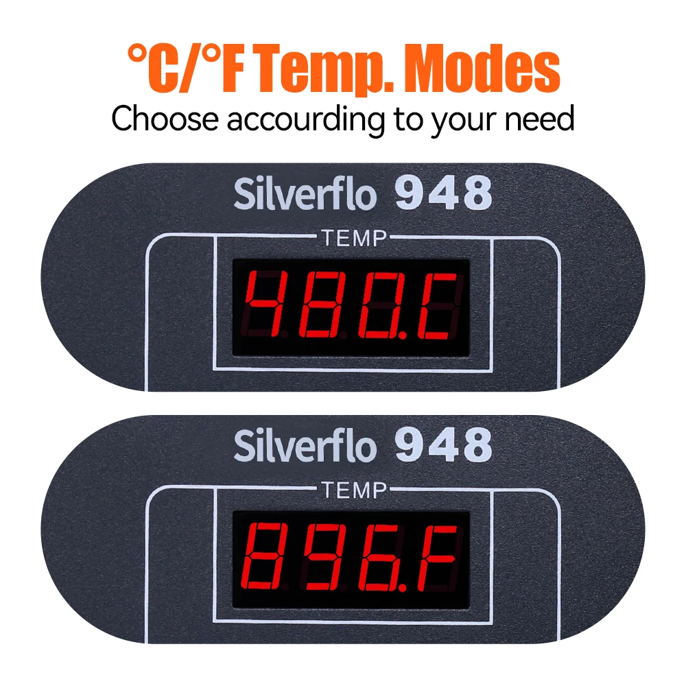 Silverflo 948 Desoldering Station 90W Suction Tin Gun Electric Vacuum Solder Sucker For IC Chips In-Line Pins Repair |
