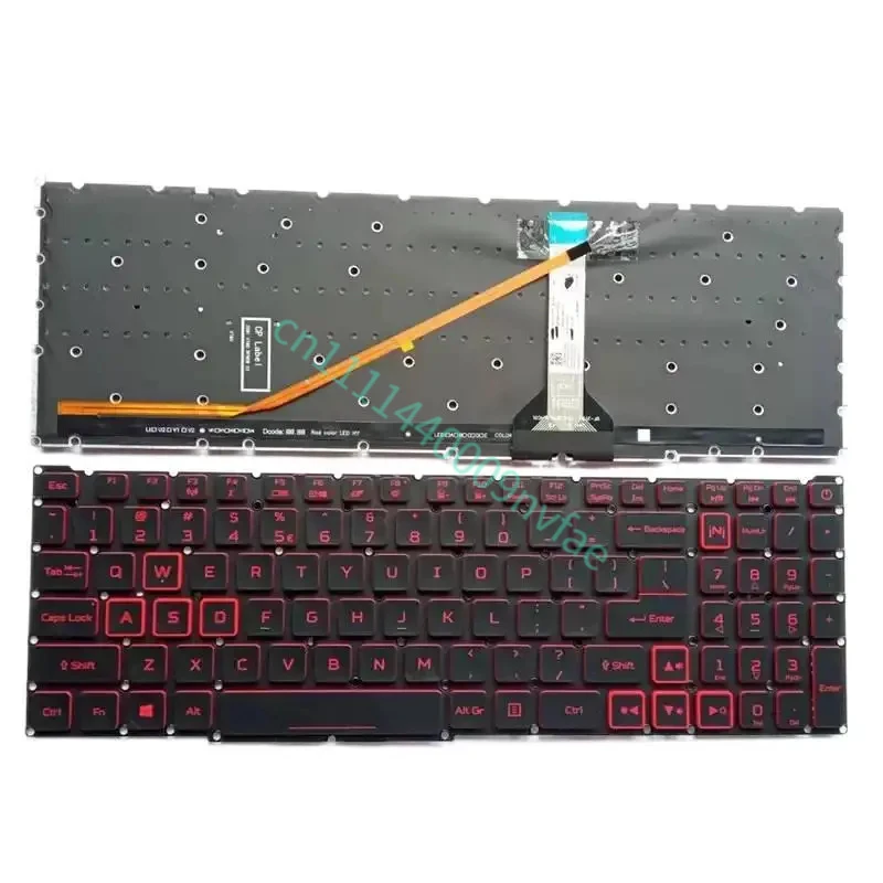 Фото НОВАЯ КЛАВИАТУРА ДЛЯ НОУТБУКОВ ACER Nitro 5 AN515-56 AN515-57 AN515-58 AN517-54 AN517-41 (США) 0.3 №2