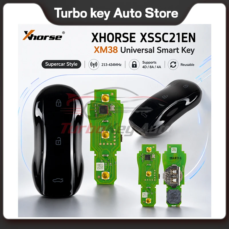 Фото Универсальный смарт-ключ XHORSE 4D8A4A XSSC21EN XM38 поддерживает типы чипов 4D, 8A, 4A с использованием Key Tool Max Pro. №4
