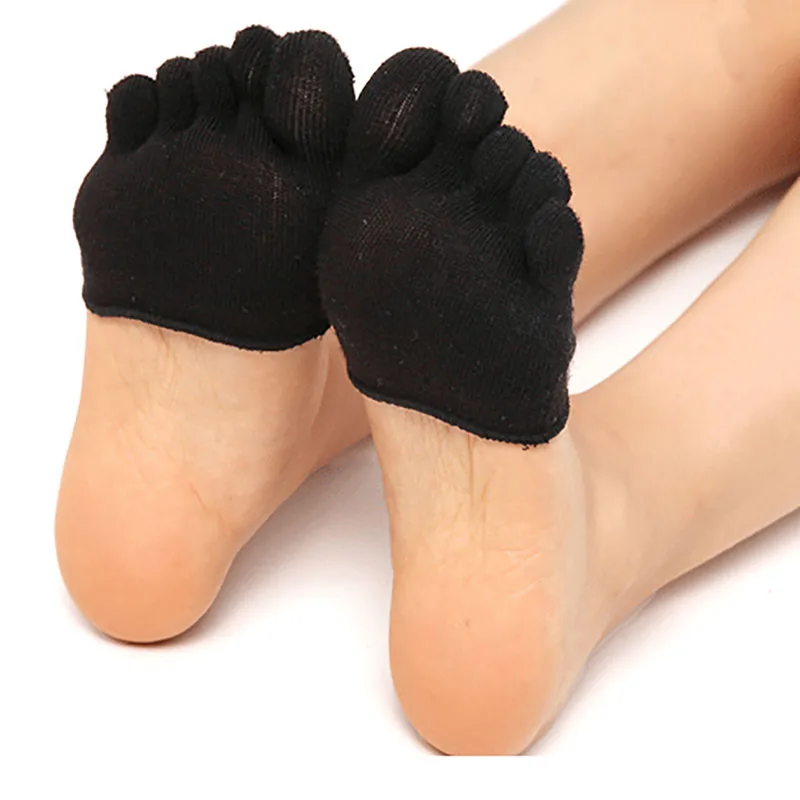 5 Pairs 5 Toes Yoga Socks Ballet Dance Half Fingers Sock Slippers Quick-Dry Breathable Silicone Sport Pilates Socks Women Socks