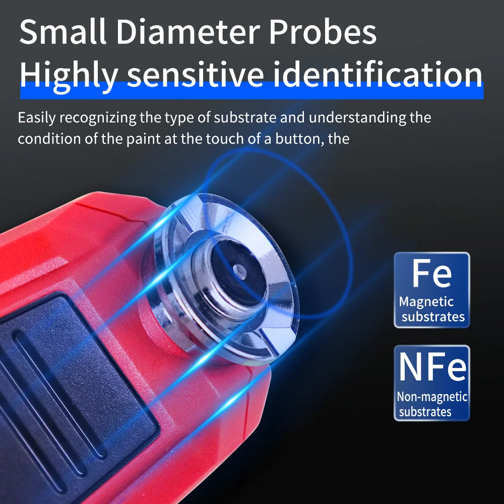 HABOTEST толщиномер покрытия 0 1 микрон/0-1500 тестер толщины автомобильной краски