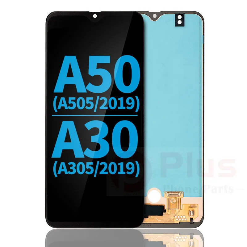 

LCD Without Frame (Without Finger Print Sensor) For Samsung Galaxy A50 (A505/2019)/A30 (A305/2019) (All Models) (Incell) (Black)