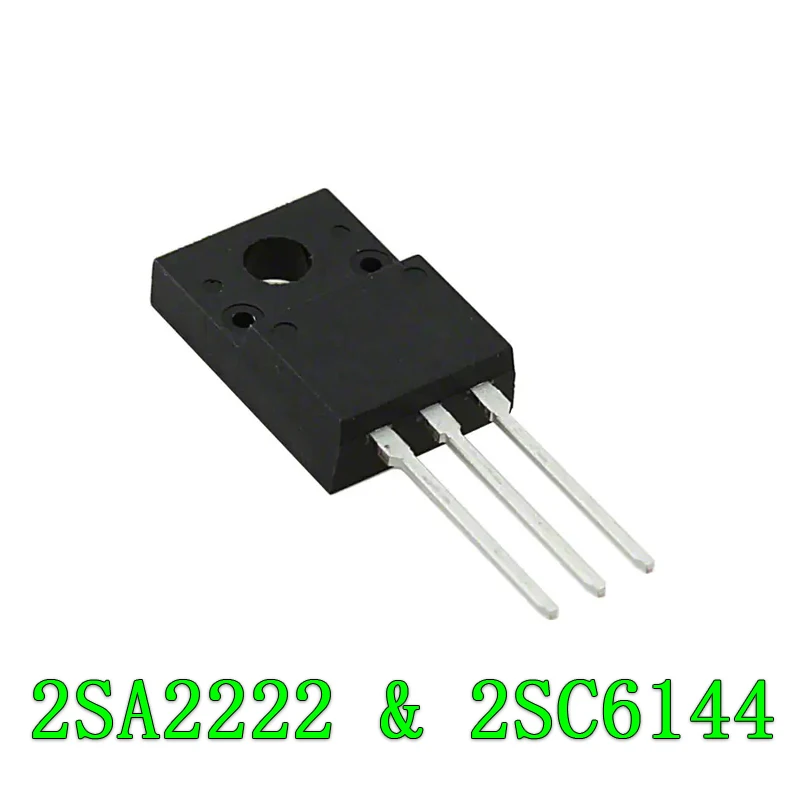 10 шт./лот Новинка 2SA2222 и 2SC6144 TO-220F 5 пар (5 x A2222 + 5 x C6144) кремниевый PNP силовой транзистор