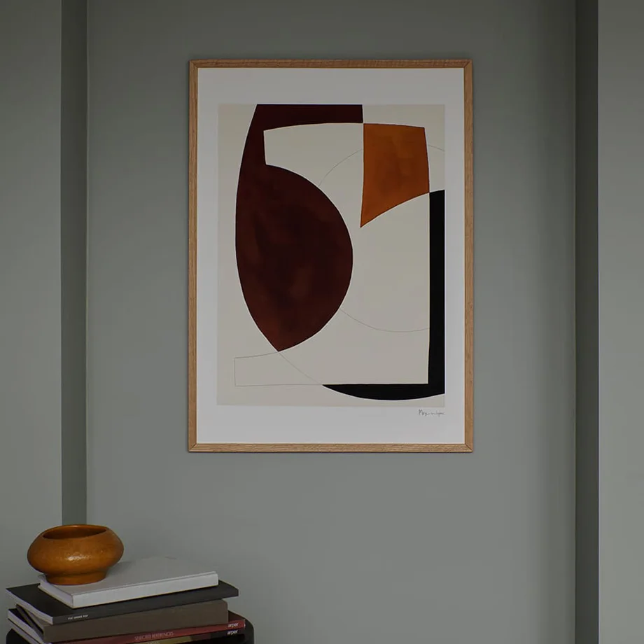 Абстрактная линия геометрический силуэт