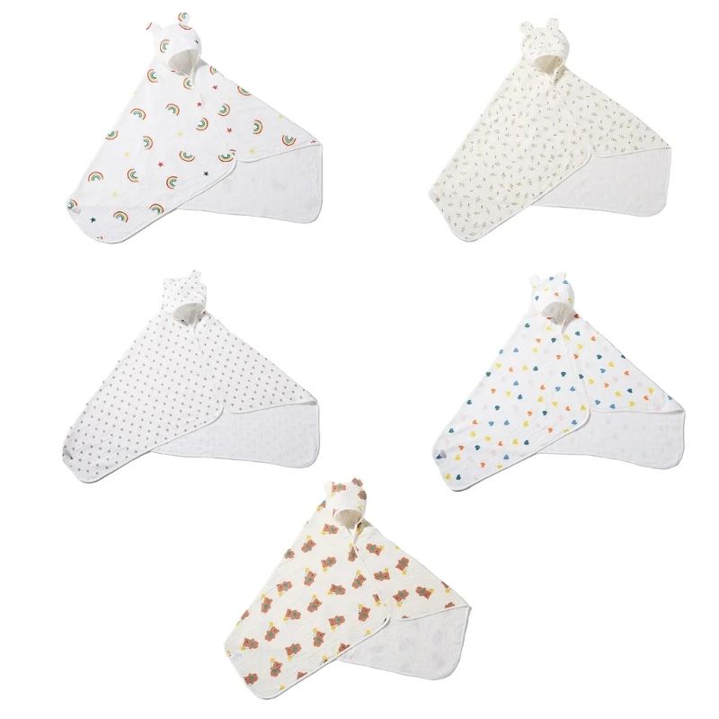 

Baby Bath Towel Cotton Infant Bath Towel Super Absorbent Hooded Bath Towel for Babies Gift 125x83cm/50x33-inch Durable