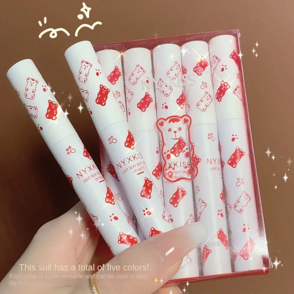 Красота Стойкий матовый блеск для губ Водостойкий легко окрашиваемый Бархатная