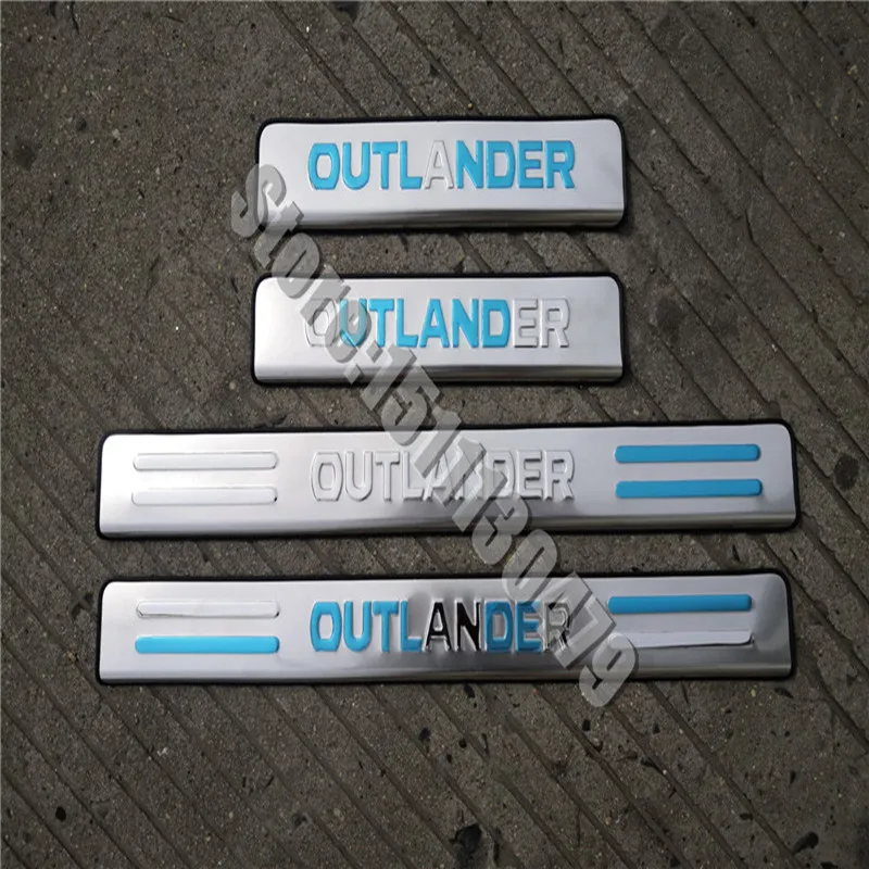 

Car Accessories Stainless Steel Door Sill Scuff Plate Car Door Sill Protector For Mitsubishi Outlander 2007-2012 Car Styling