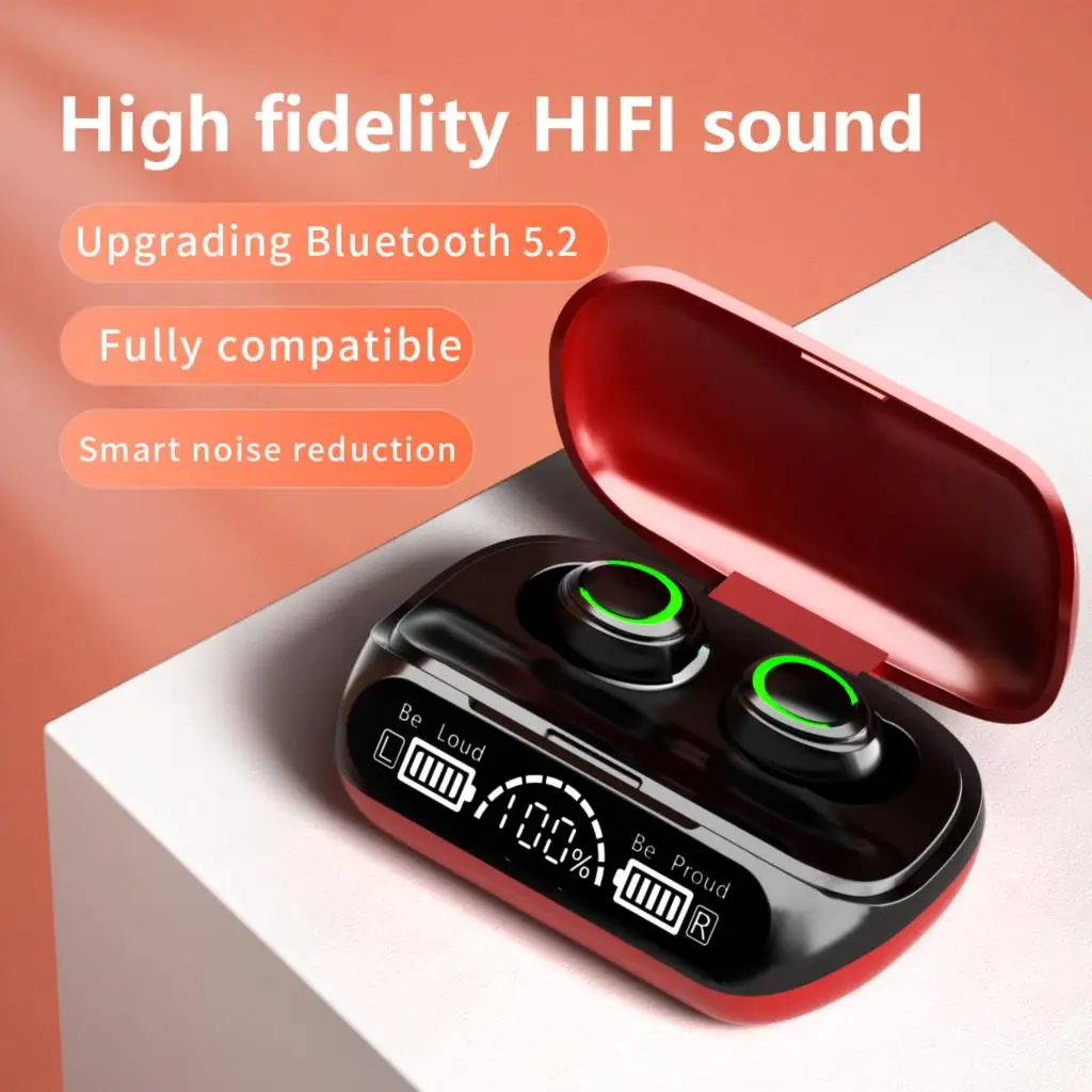

XG02 V5.2 Chip Wireless Bluetooth Headset Gamer Headphones Tws Power Bank Sport Hifi Earbuds Blutooth Handsfree Earphone Airbuds
