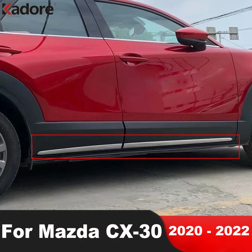 

4 шт., хромированные полоски для дверей Mazda CX30