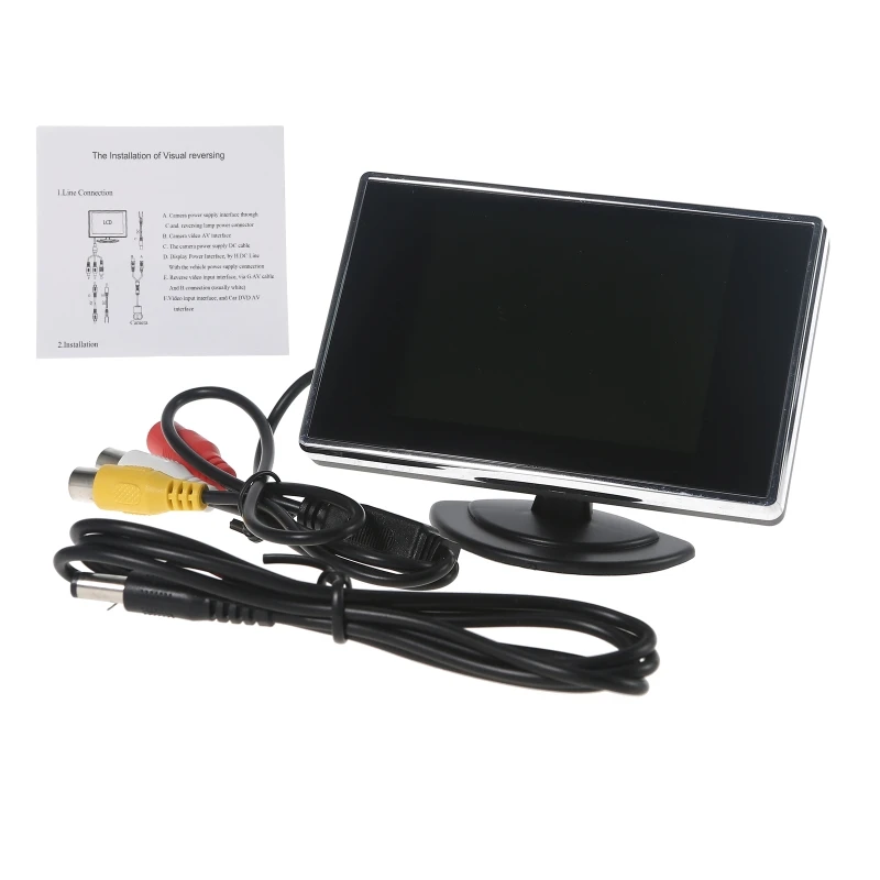 

3.5 Inch TFT LCD Screen Monitor Reverse Camera Car Rear View Backup New
