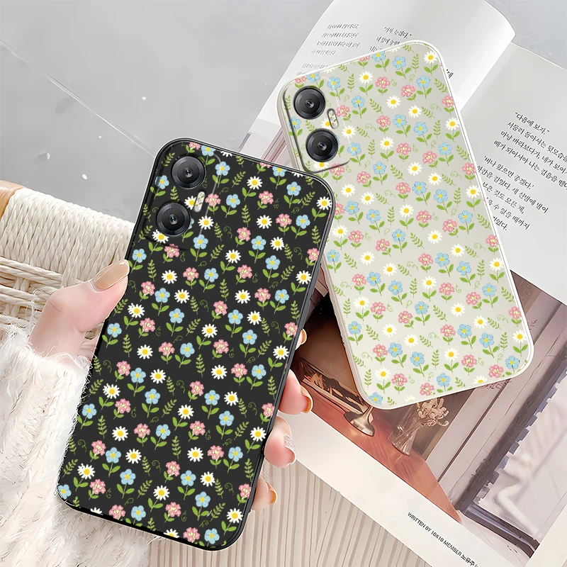 Фото Мягкий силиконовый чехол для телефона Infinix Hot 70 60i 50 Pro Plus 12 11 10 9 Play 12i 11S 10S 40i 30i 20S с цветочным узором, TPU-покрытие №3