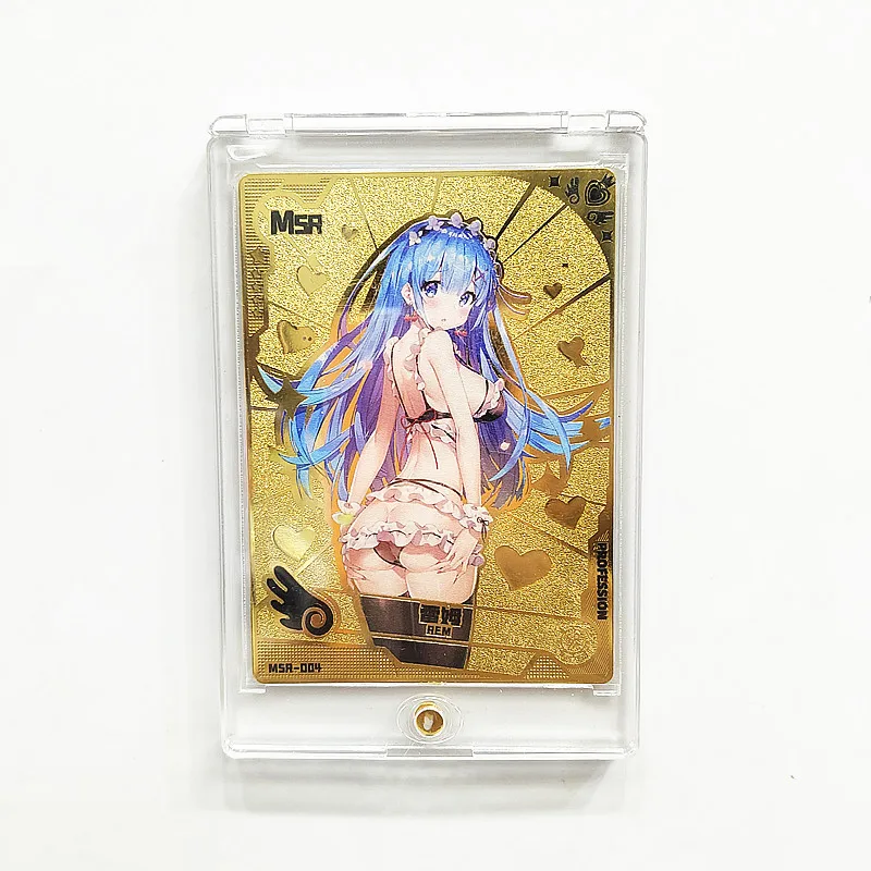 

Anime Dragon Ball Goku Vegeta Tokisaki Kurumi One Piece joba Vinsmoke Sanji Nami DIY ACG metal card Collection card