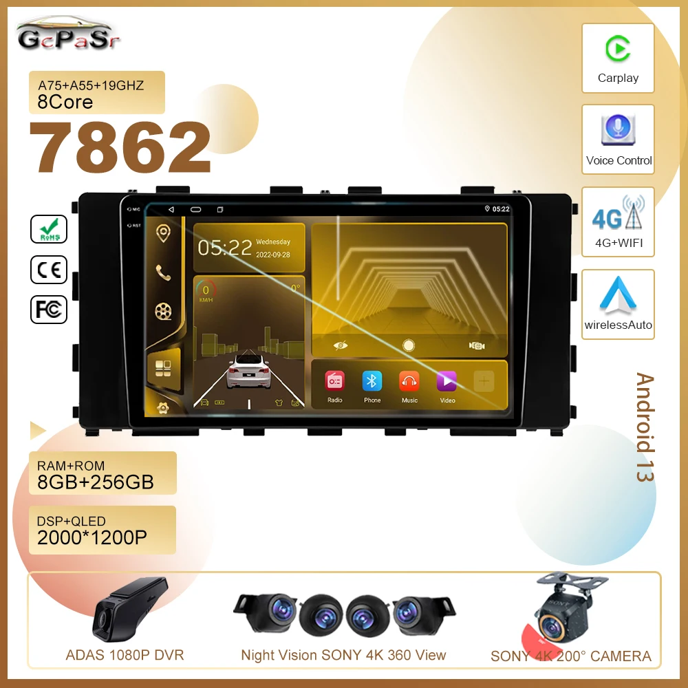 

Android Car Dvd For Hyundai Stargazer 2022 - 2023 Auto Radio Stereo Multimedia Player GPS Navigation High-performance CPU 2din