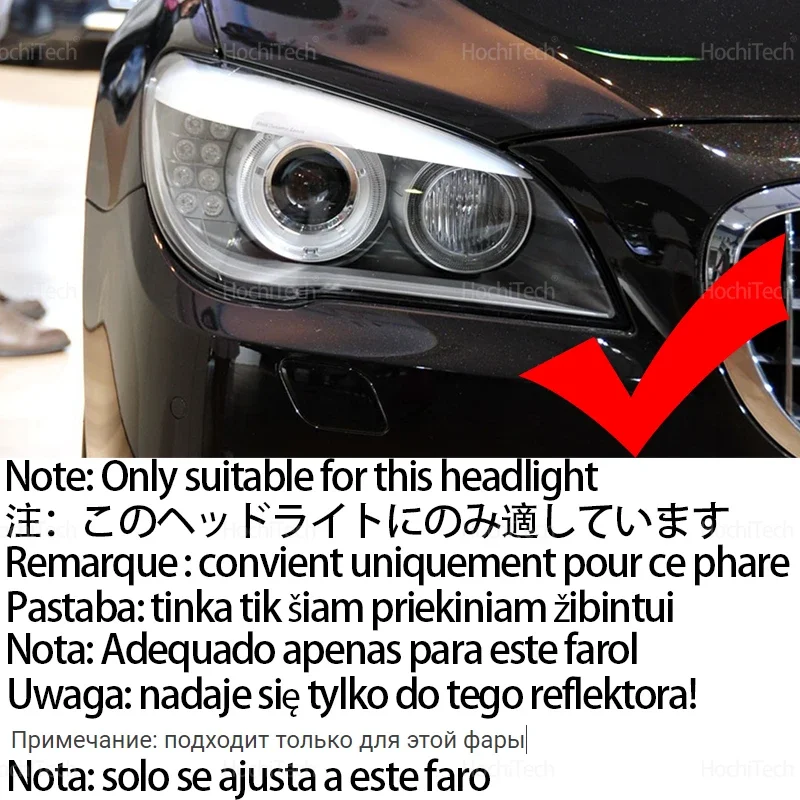 Для BMW 7 серии F01 F02 F03 F04 2009-2015 730i 730Li 740i 740Li 750i M4 Style Rings DRL LED Angel Eyes Kit с указателем