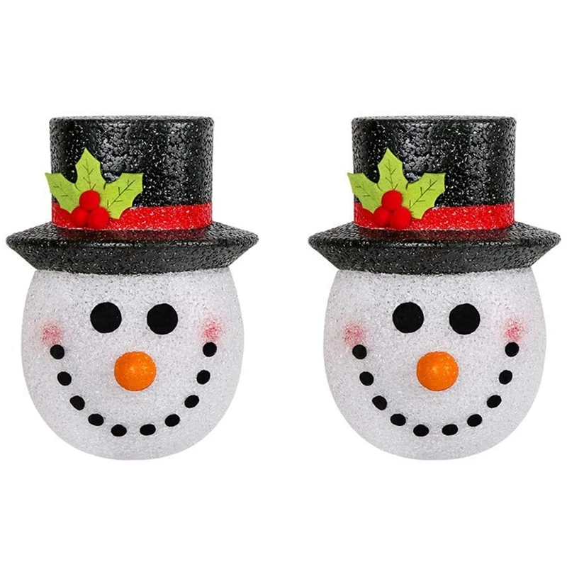 

2 Pack Snowman Christmas Porch Light Covers, Snowman Decorations Outdoor Holiday Light Covers For Porch Lights, Garage