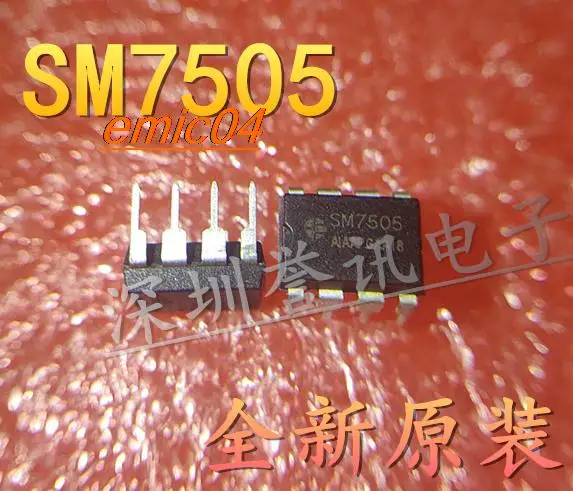 5 шт. оригинальный в наличии SM7505 DIP-8 LEDIC