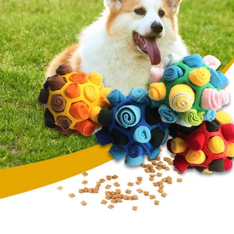 

Interactive Dog Puzzle Toys Encourage Natural Foraging Skills Portable Pet Snuffle Ball Toy Slow Feeder Training Educational Toy