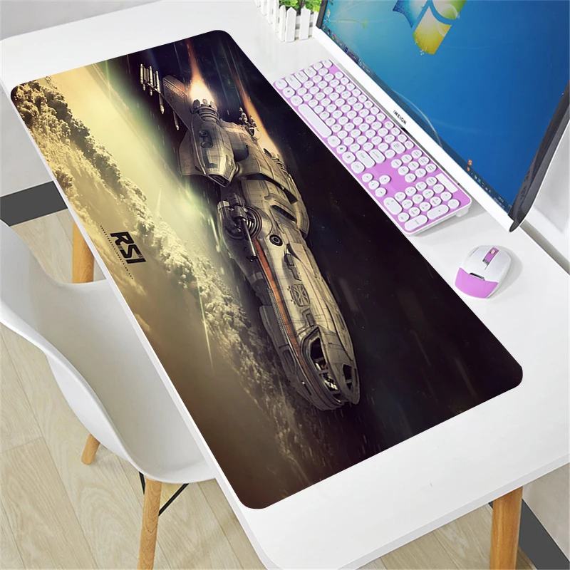 

Xxl коврик для мыши 900x400 Звездный гражданин, игровые аксессуары, компьютер, офис, противоскользящий, крутой, эргономичный коврик для мыши, игр...