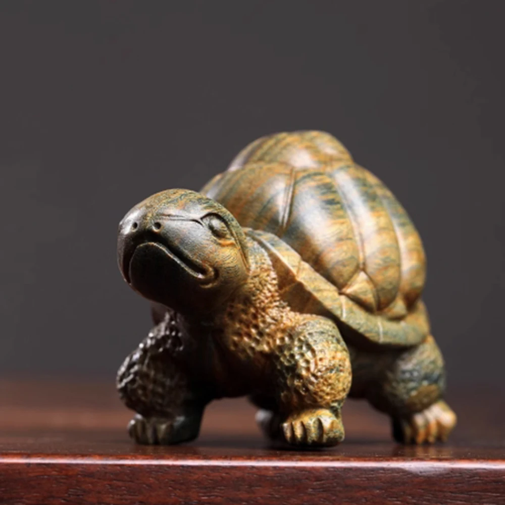 JW181-8 см долголетие черепаха зеленый сандал скульптура талисман фигурка