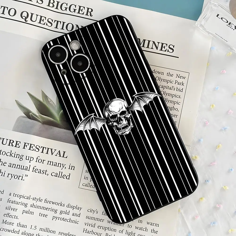 Чехол для телефона A-Avenged Sevenfold для iPhone 17 Ari 16 E Pro Max 15 14 13 Mini 12 Pro 11 XS Max 7 8 Plus, черный, мягкий корпус (art.: 3920d0dfedd47) - 3920d0dfedd47
