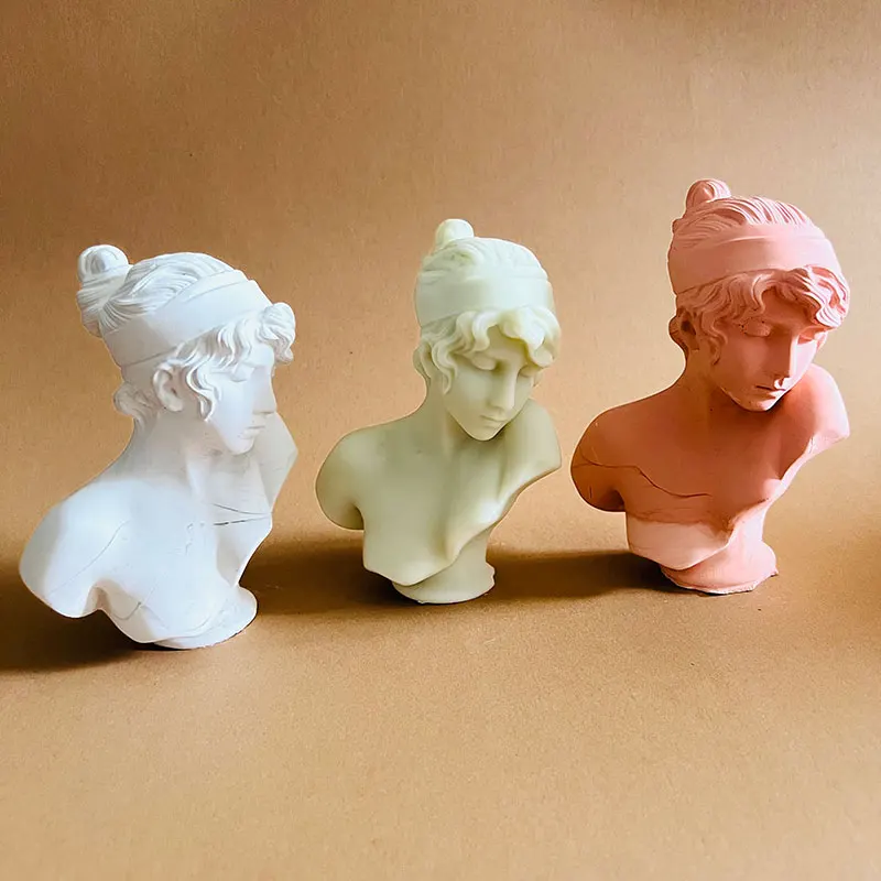 Форма для свечи в скандинавском стиле 3D формы скульптур богини с ломанным