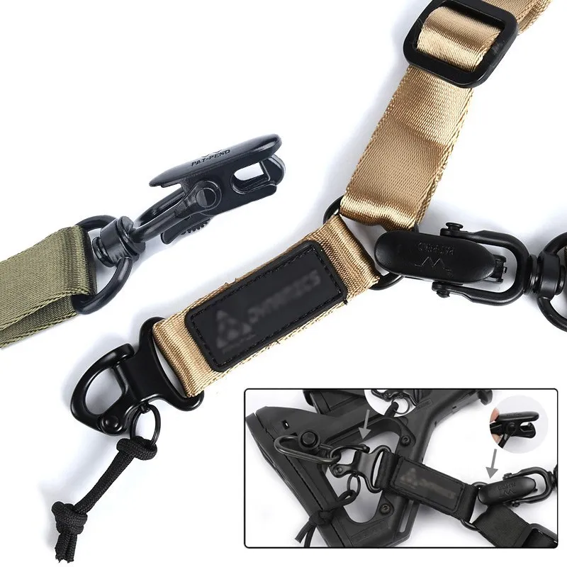 

Wadsn MS2 Tactical Adjustable Nylon Two Points Rifle Sling Strap Gun Sling Airsoft Rifle Gun Hunting Weapon Harness Accessories