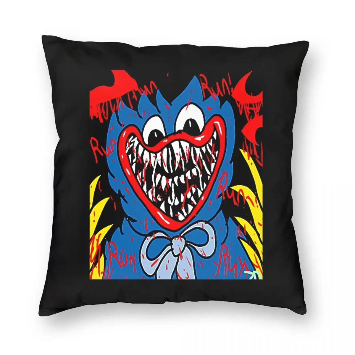 

Huggy Wuggy Poppy Playtime Pillowcase Double-sided Printing Cushion Cover Decoration Horror Doll Throw Pillow Case Cover Square