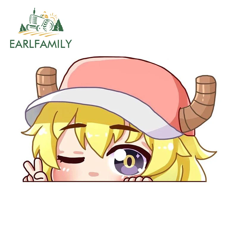 EARLFAMILY 13 см x 8,3 см для Lucoa Peeker автомобильные наклейки мотоциклетная ткань водонепроницаемый ноутбук Campervan аниме автомобильные аксессуары