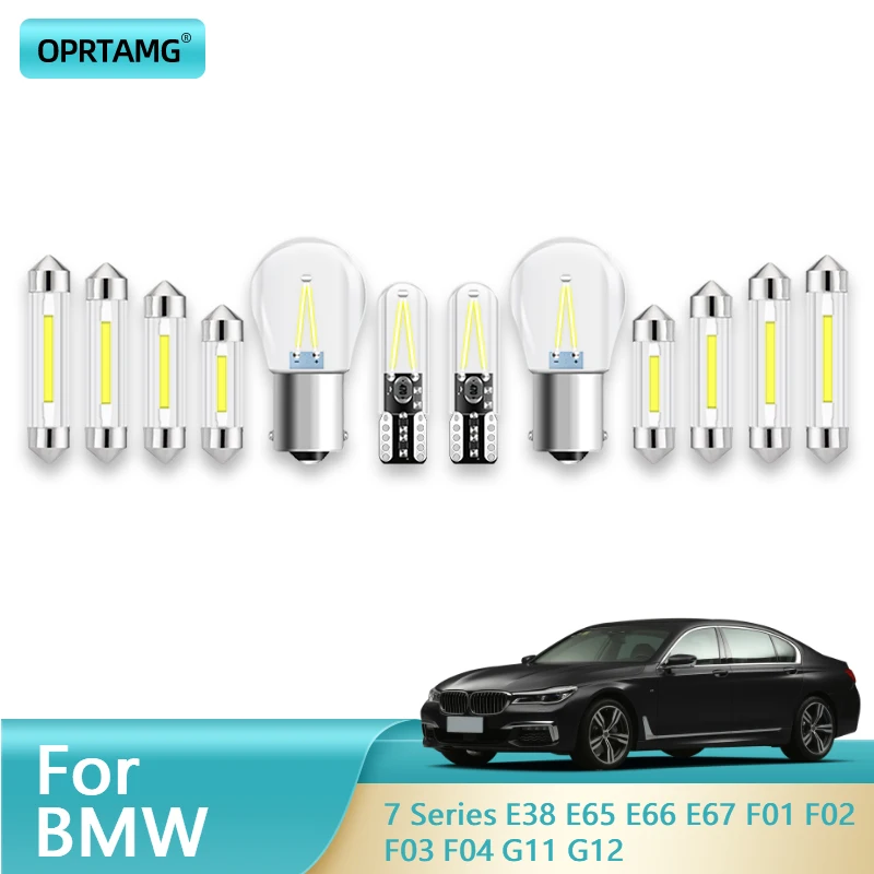 

OPRTAMG Canbus For BMW 7 Series E38 E65 E66 E67 F01 F02 F03 F04 G11 G12 1995-2021 2022 LED Interior Light Kit Car Accessories