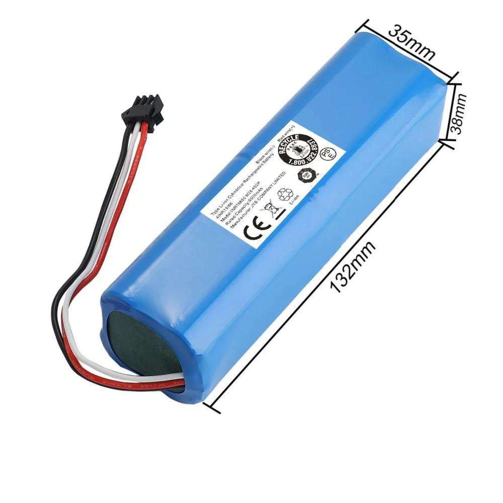 Фото Аккумулятор Li-Ion 14.4V 6500mAh для роботов-пылесосов AIRROBO T9 T10 T20, Honiture Q6 Pro, Ultenic T10, Zoozee Z50 Z70, Coredy L900, Onson J30 №3