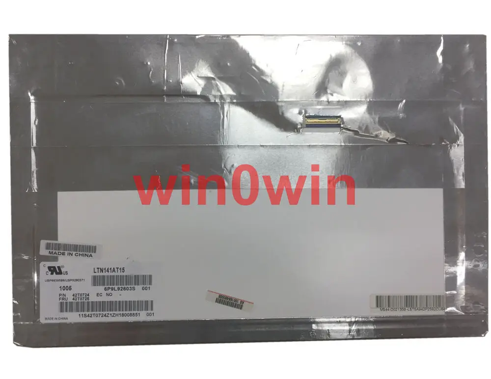 

Для LTN141AT15 001 fit LP141WX5 TLP3 N141I6-L03 B141EW05 V.4 14,1 "WXGA светодиодный экран