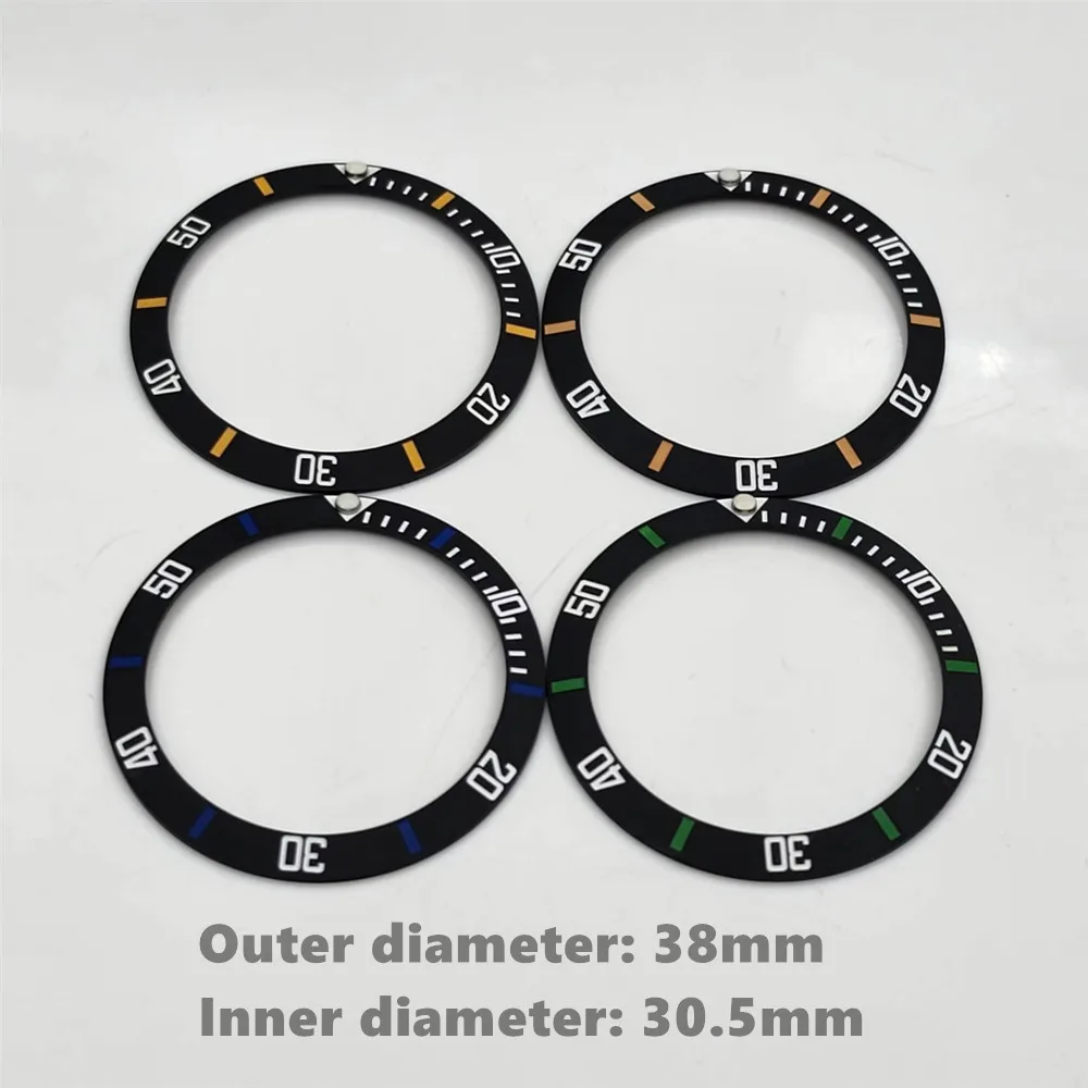 

38mm Multi-Color Ceramic Bezel Insert Fits 40mm 41mm Stainless Steel Watch Case