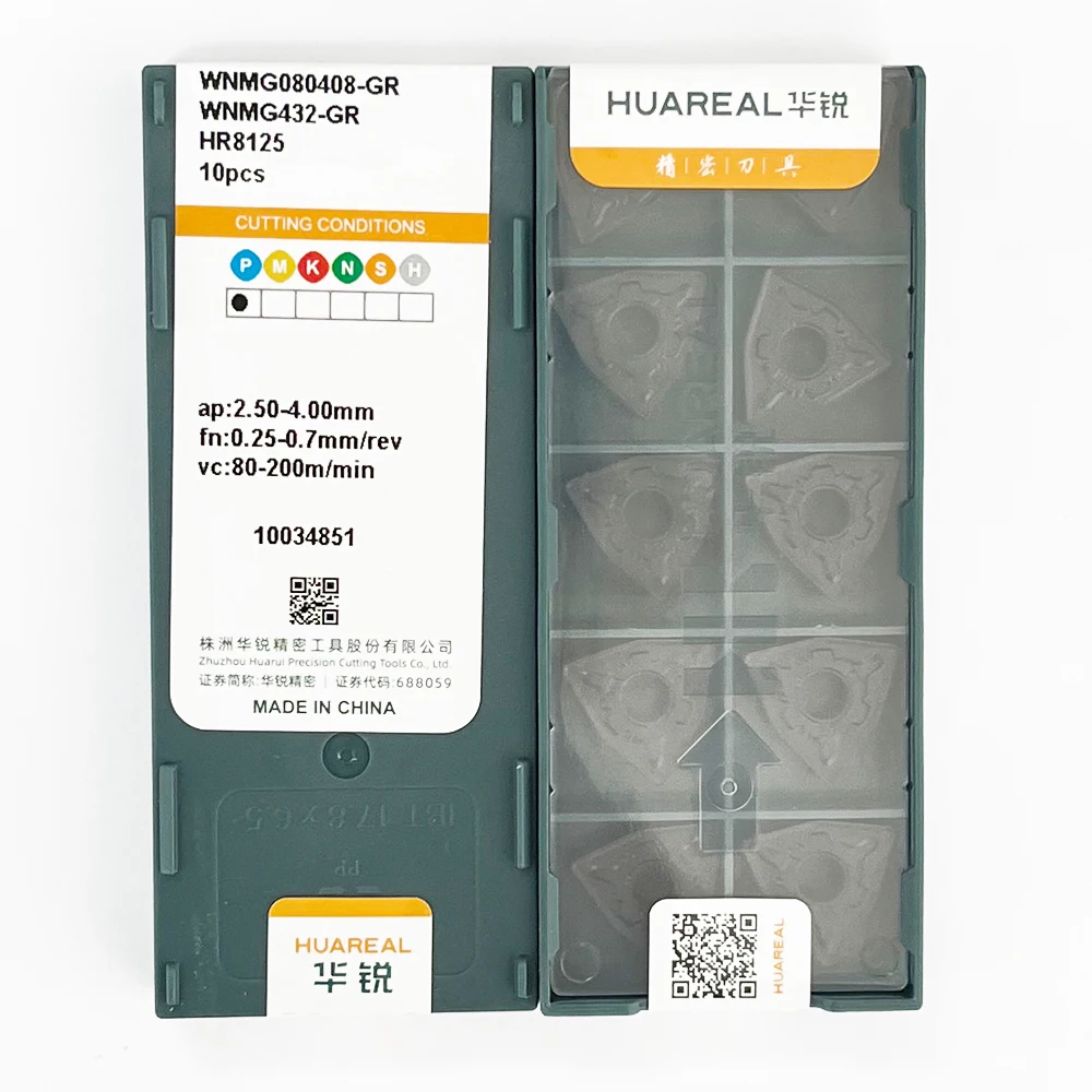 

Original WNMG080408-GR WNMG432-GR CNC Carbide Turning Inserts For Steel