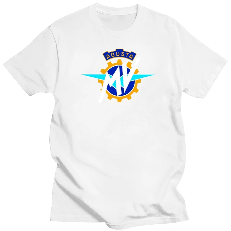 Летняя Повседневная футболка Mv Agusta Brutale с логотипом итальянского мотоцикла и
