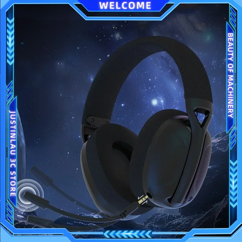 Трехрежимные беспроводные игровые наушники с микрофоном накладные Bluetooth 5 0