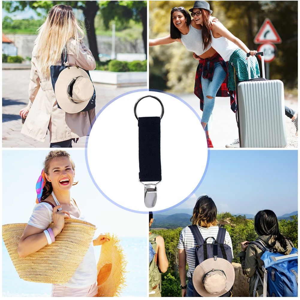 

Зажимы для шляпы на сумку, многофункциональный держатель для шляпы, Для Путешествий, Походов, рюкзаков, утиных зажимов