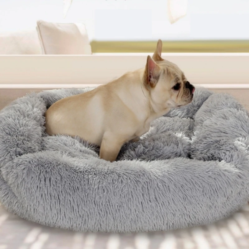 

Pet Dog Bed Comfortable Donut Cuddler Round Dog Kennel Ultra Soft Washable Dog and Cat Cushion Bed Winter Warm Sofa hot sell