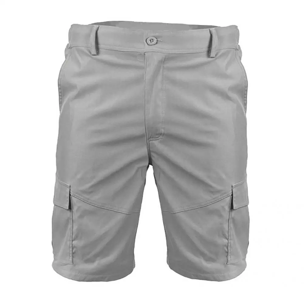 

Wear-resistant Chic Deep Crotch Cargo Shorts Good-looking Men Trousers Breathable for Work