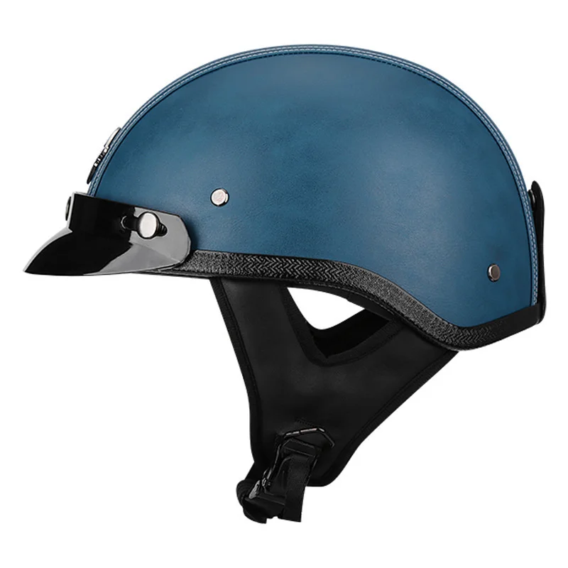 

New Moto Bike DOT half face Helmet Motorcycle Helmet Moto Helmet Scooter Vintage open Face Motorbike Crash Moto Helmet Casco