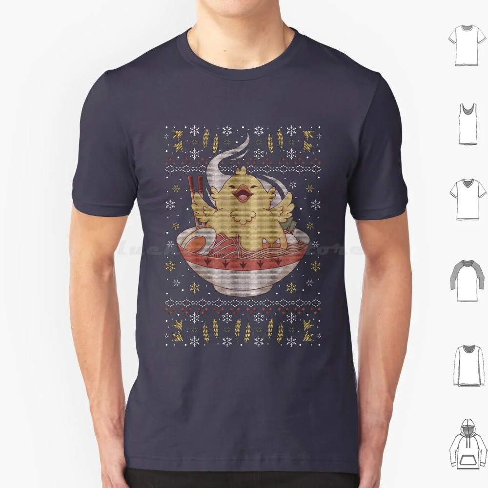 

Fat Chocobo Ramen Christmas T Shirt Cotton Men Women Diy Print Final Fantasy Vii Cloud Strife Ff7 Soldier Shinra Sephiroth Kue