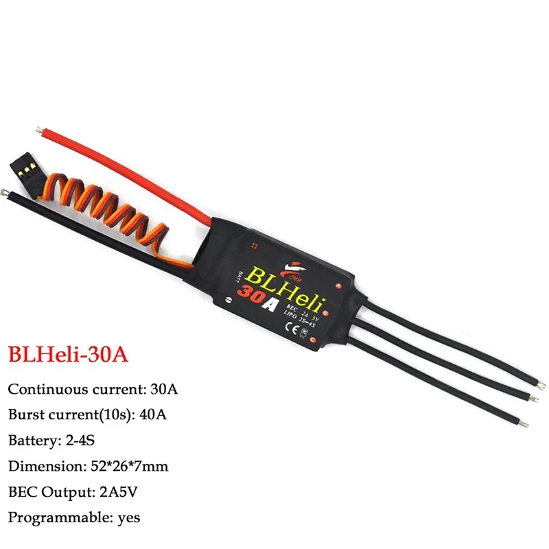 BLHeli бесщеточный ESC 12A 20A 30A 40A 50A 60A 80A с UBEC электронный регулятор скорости для