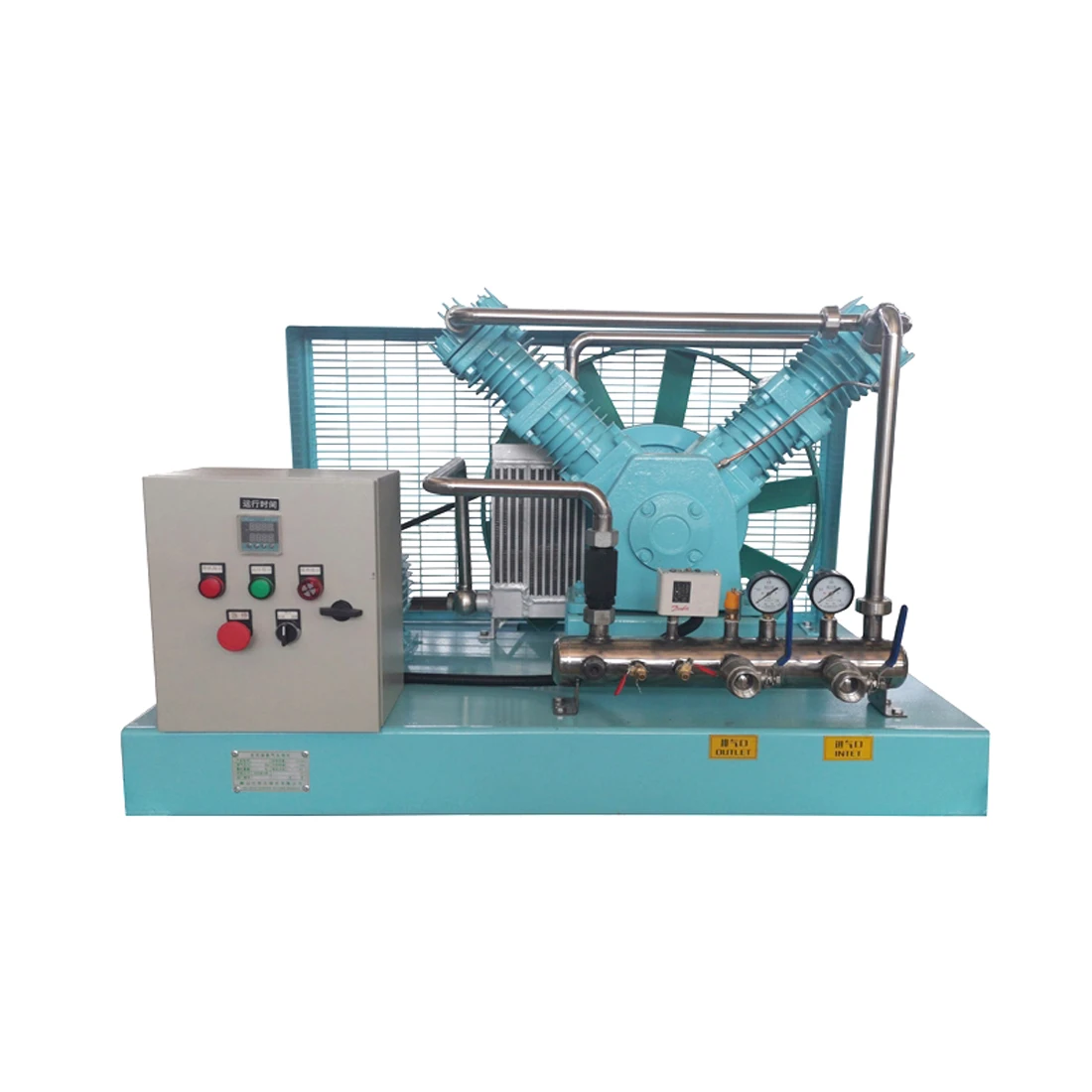 Customized 2.5/3/4/6mpa high pressure air pump inflator all oil-free nitrogen booster mechanism nitrogen compressor