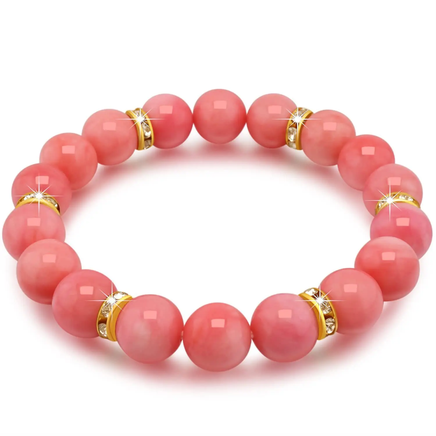

Pink Zebra Yoga Essential Oil Bracelet Diamond Beads Bracelet White Turquoise Crystal Powder Agate Bracelet Pink Agate