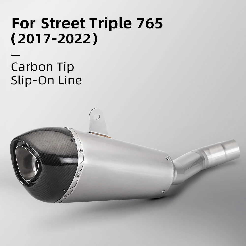 Надевается для Triumph 765 2017-2022 глушитель выхлопной системы мотоцикла гоночная