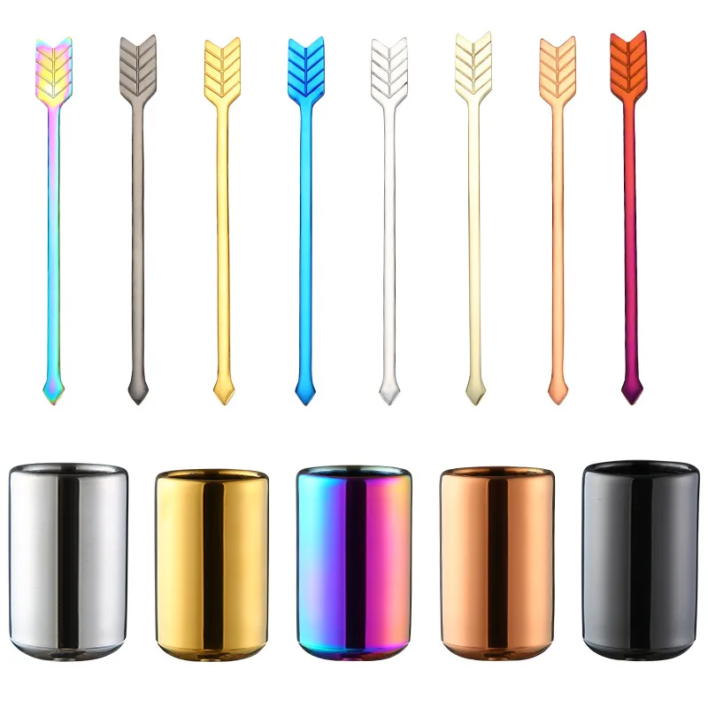 

9pcs Stainless Steel Fruit Cake Forks Cocktail Forks Dessert Forks with Pick Holder Tableware for Kitchen tools