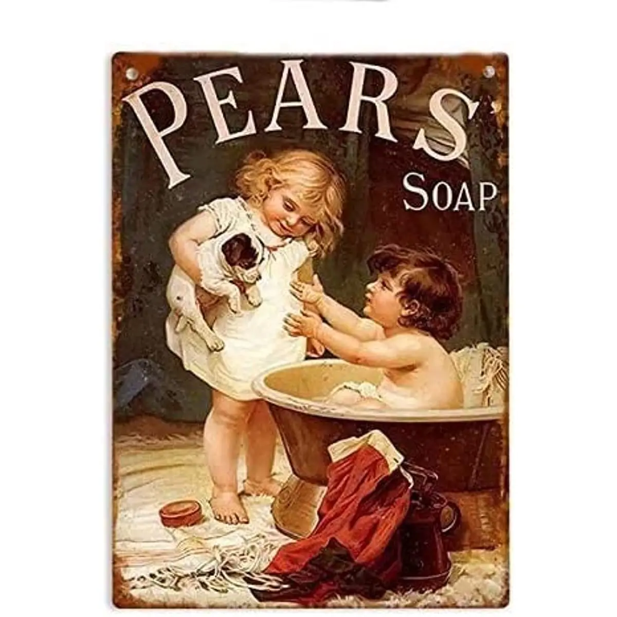

Мыло в форме груши реклама ванная комната потертый шикарный настенный художественный Декор Плакат Металлический жестяной знак плакат