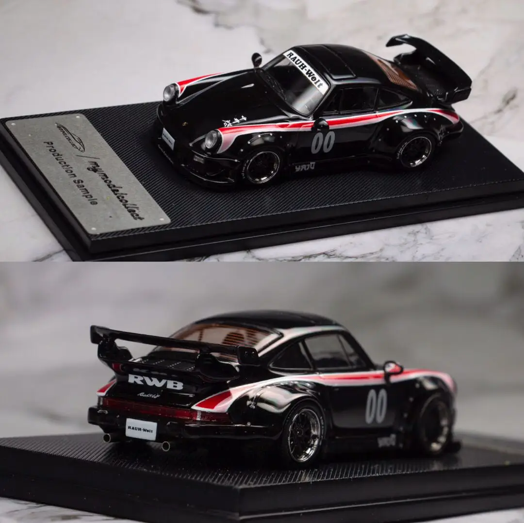 

MC 1:64 Porsche RWB 930 high tail wing Jia Feiji customized version alloy simulation car model collection decoration gift