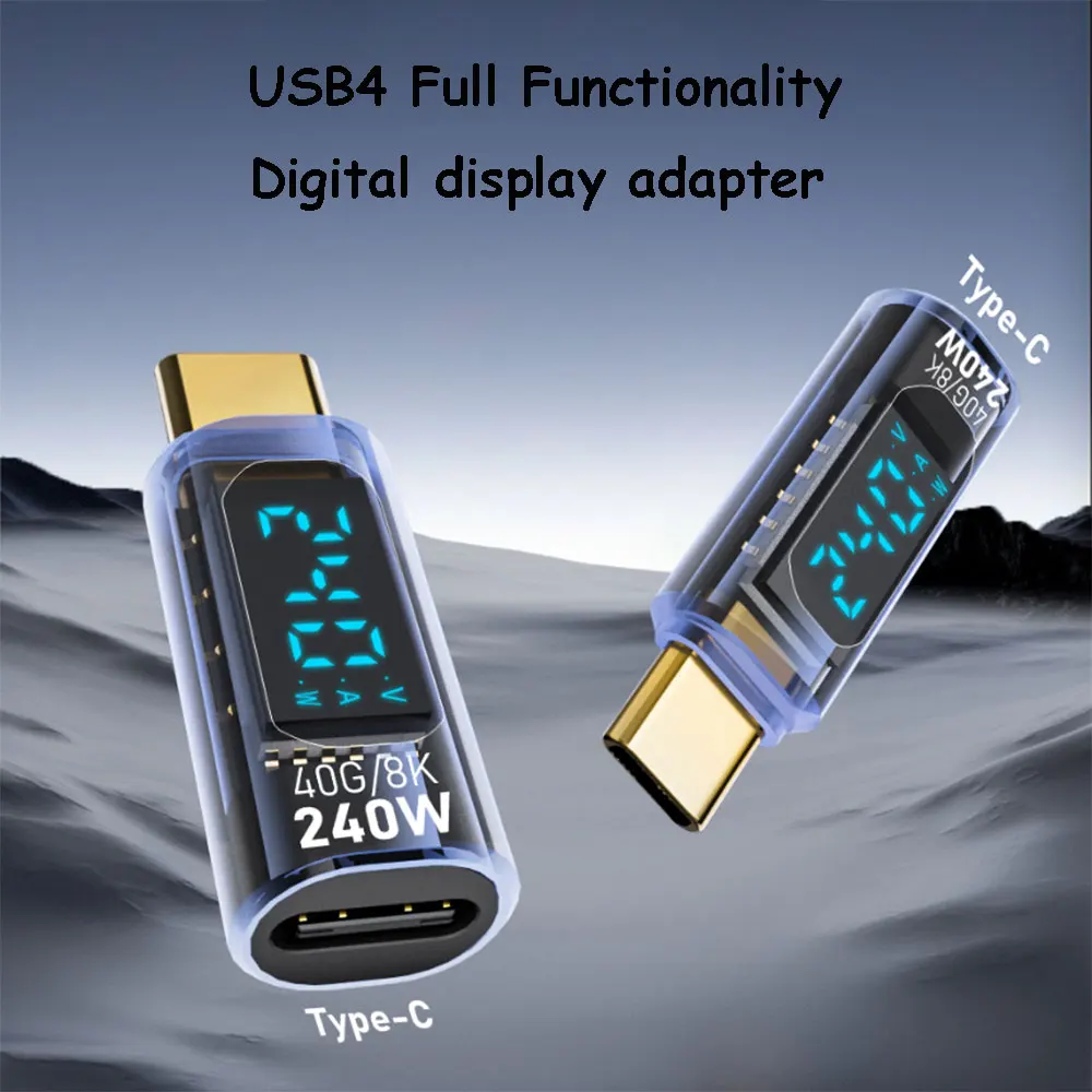 Прозрачный светодиодный дисплей 240 Вт 8K при 60 Гц USB4.0 40 Гбит/с адаптер типа C к OTG