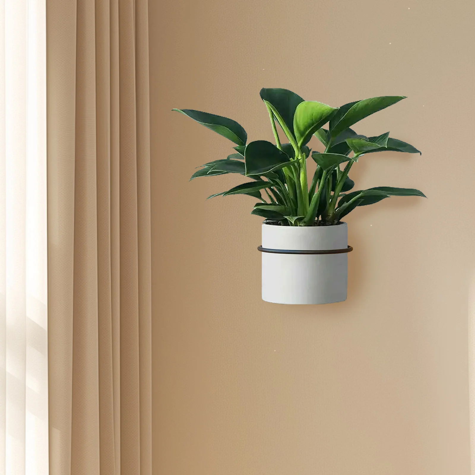 2 шт. подставка для цветочного горшка настенный держатель растений кольцевая